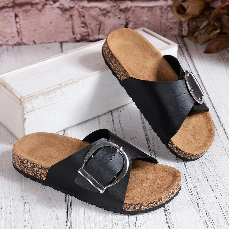 Bellevue | Klapki Buckle Mule Slide™