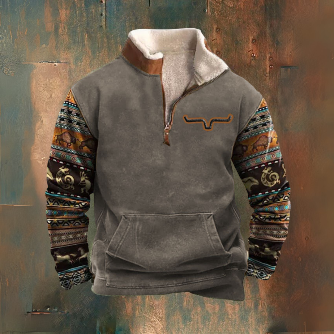 Yellowstone Rodeo — Kurtka Sherpa z półzamkiem