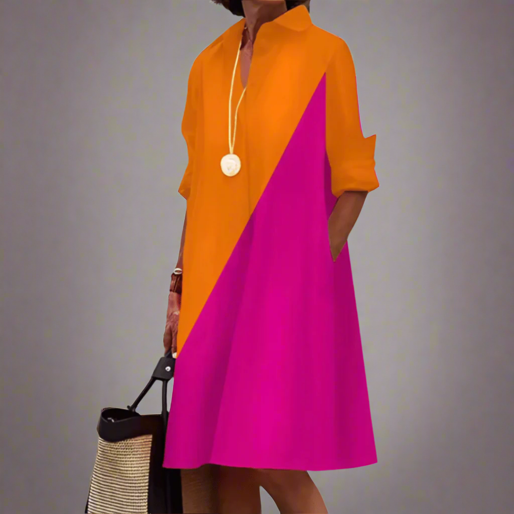 Sandrine | Swobodna i Elegancka Sukienka Polo