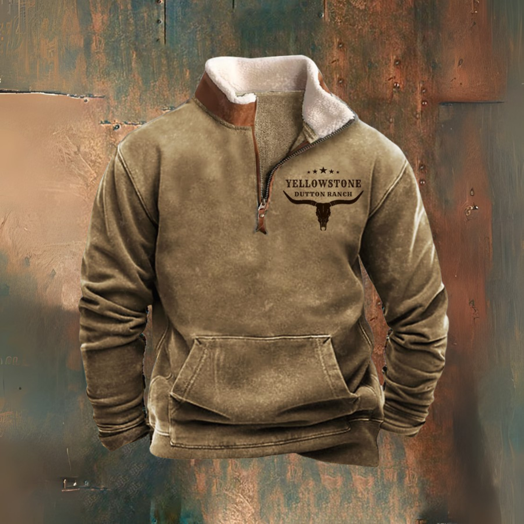 Yellowstone Rodeo — Kurtka Sherpa z półzamkiem