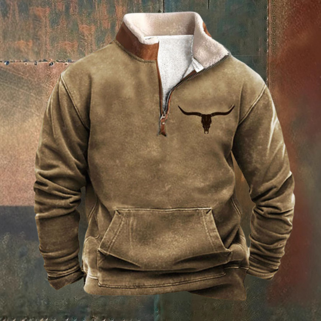 Kurtka pół-zamknięta wygodna w stylu western