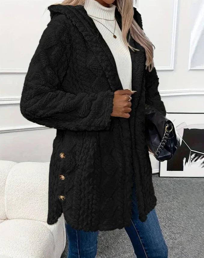 Leslie™ | Kurtka Fleece w Wzorze Argyle