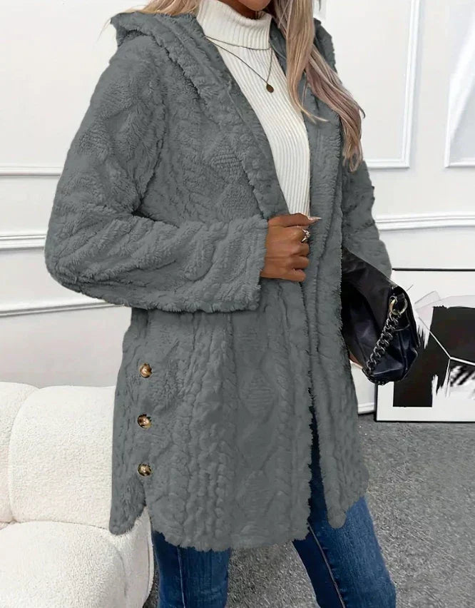 Leslie™ | Kurtka Fleece w Wzorze Argyle