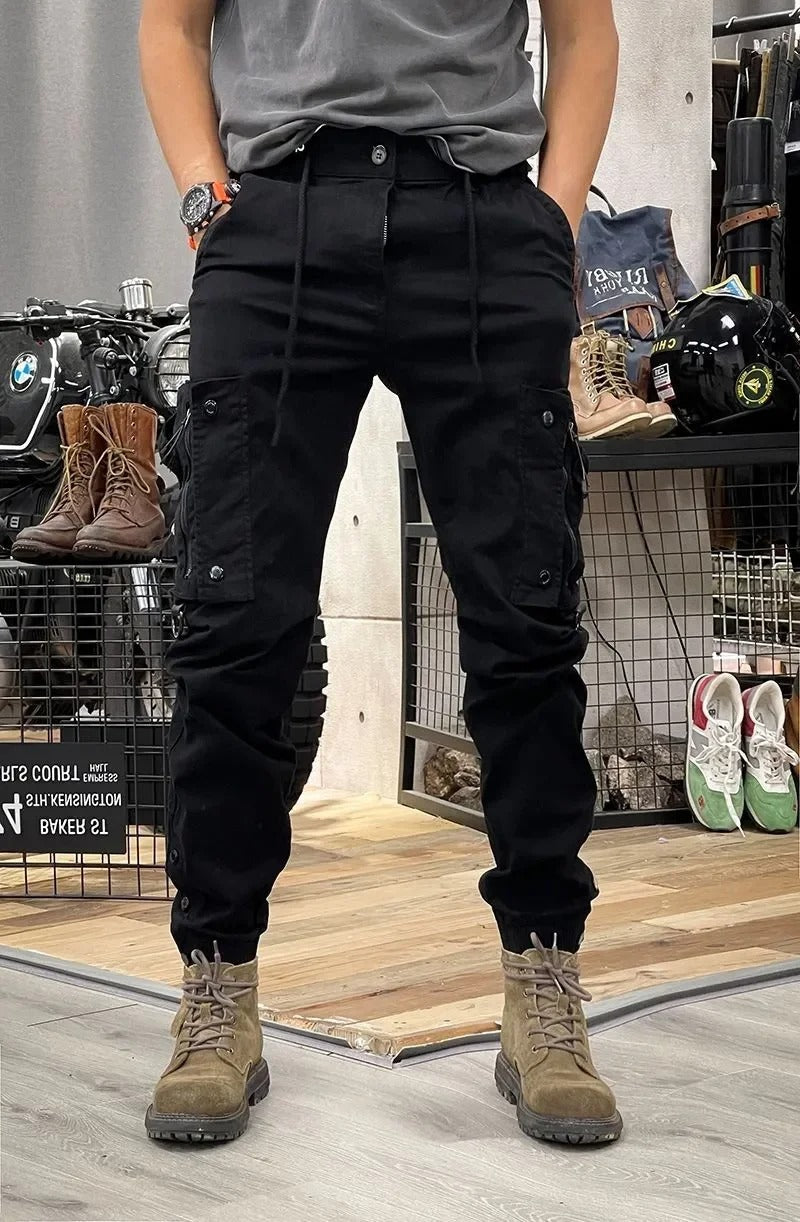Lucas | Spodnie cargo slim fit z praktycznymi kieszeniami