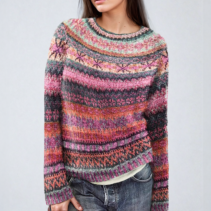 Anna | Klasyczny pulower Fair Isle