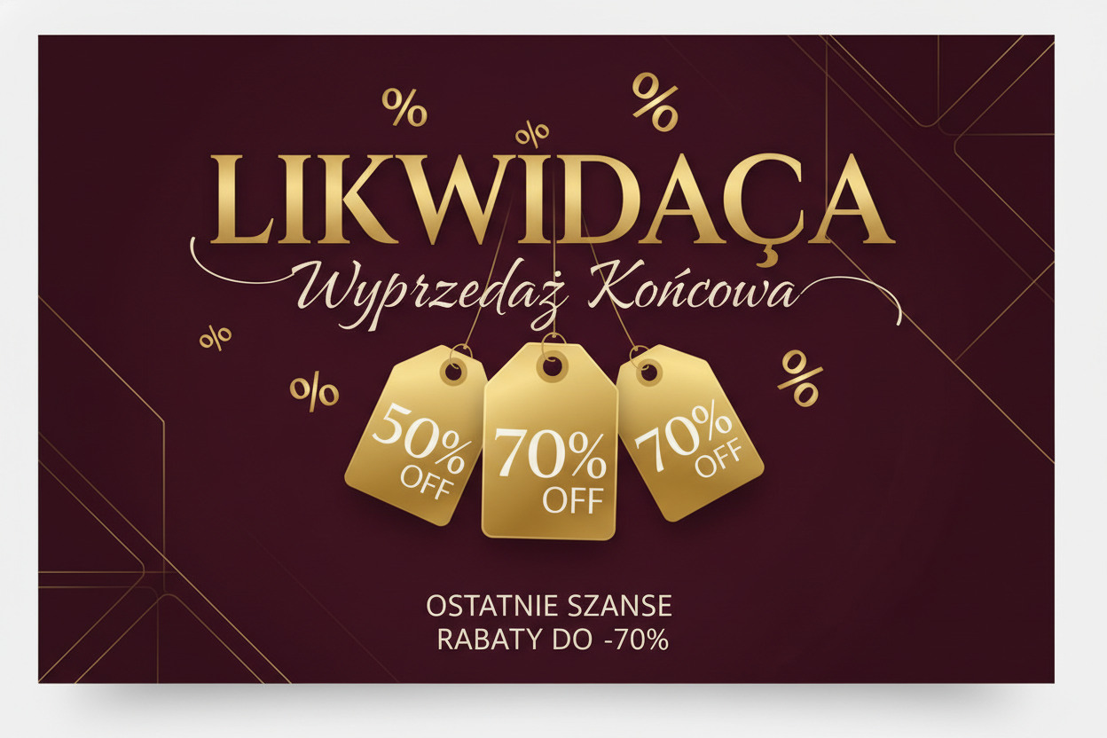 wyprzedaż błyskawiczna