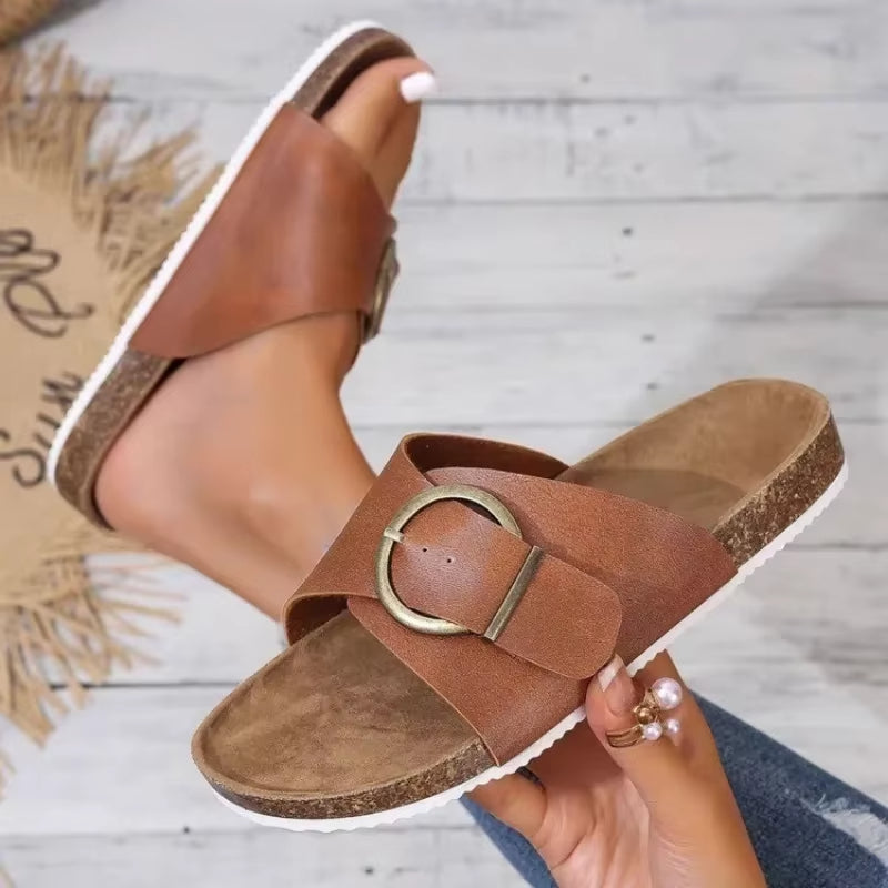 Bellevue | Klapki Buckle Mule Slide™