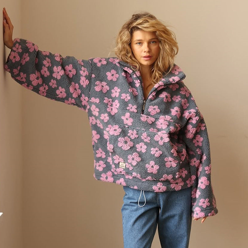 Suzan | Sweter z kwiatowym wzorem