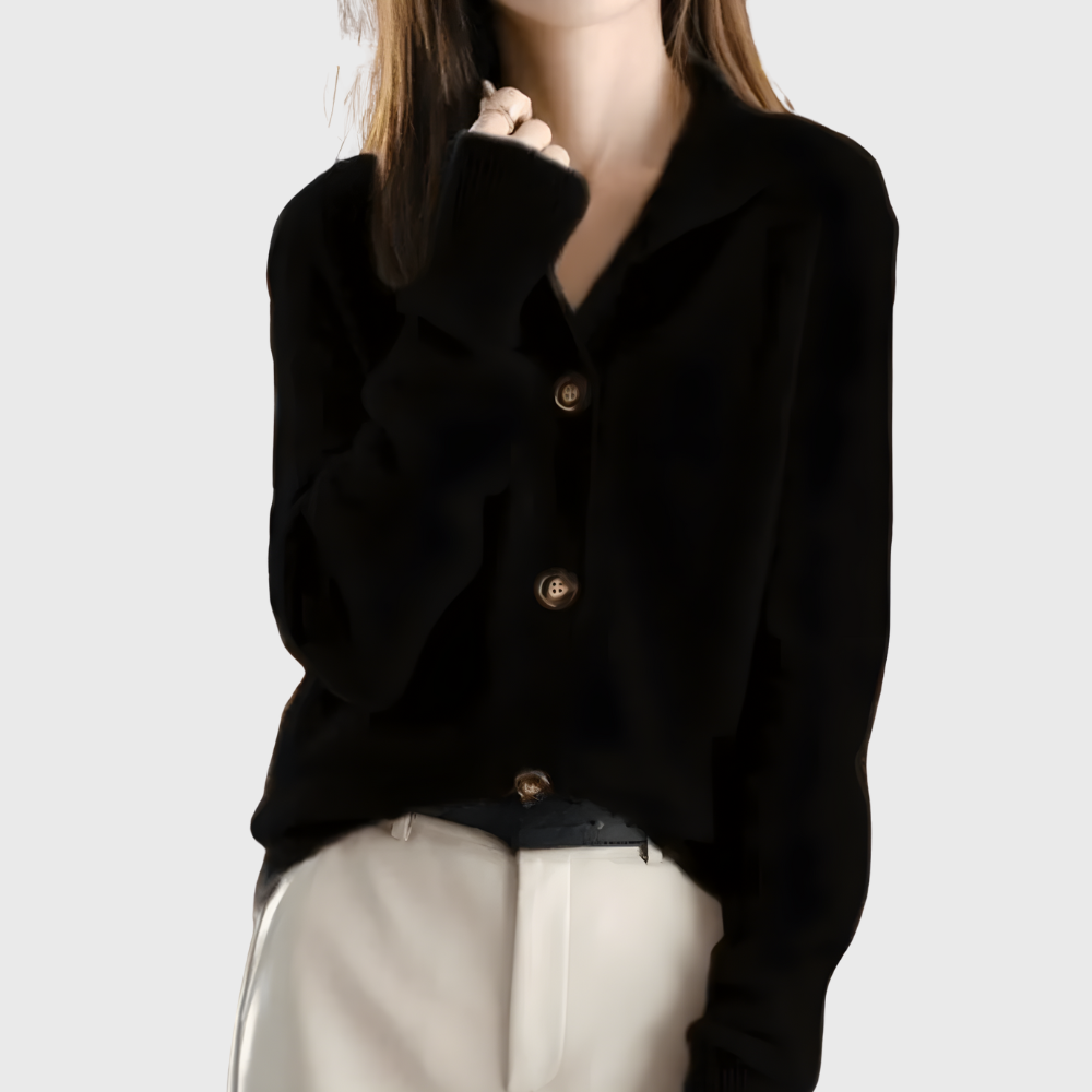 Annie™ | Kamizelka z Kaszmiru Robiona na Drutach