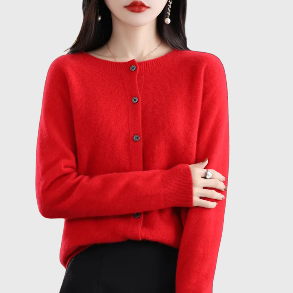 Anna | Kardigan z wełny merino