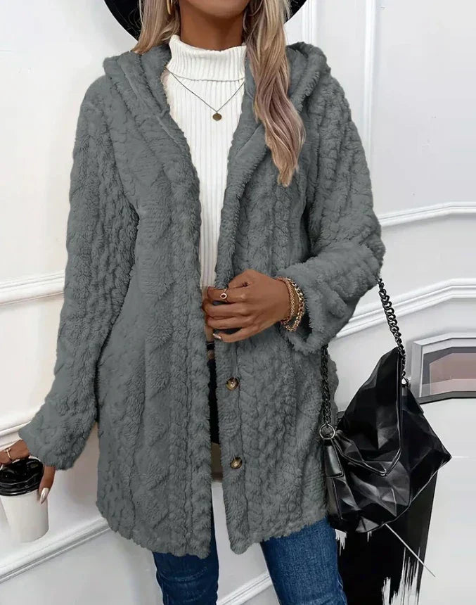 Leslie™ | Kurtka Fleece w Wzorze Argyle