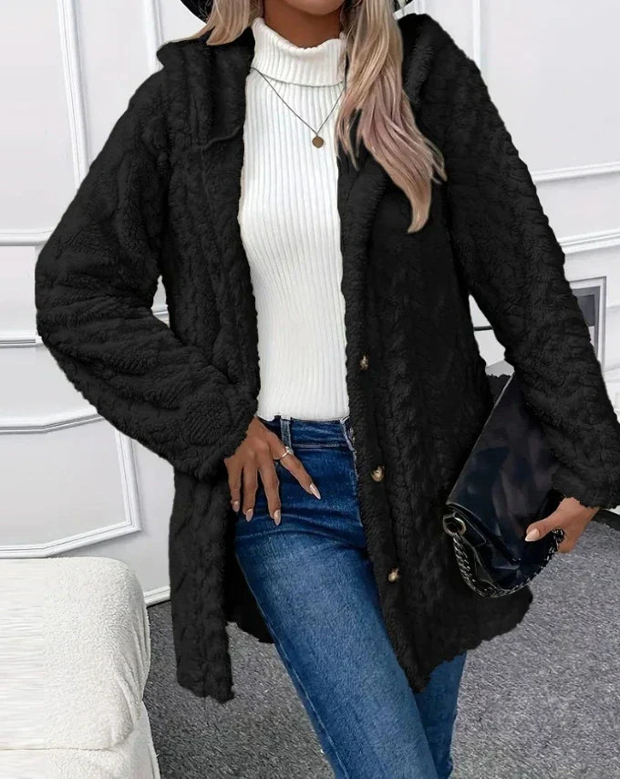 Leslie™ | Kurtka Fleece w Wzorze Argyle