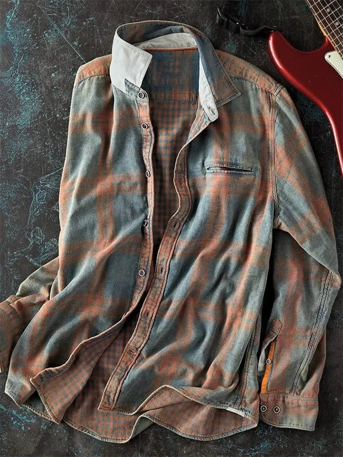 Zane | Koszula w Kratę z Tie-Dye