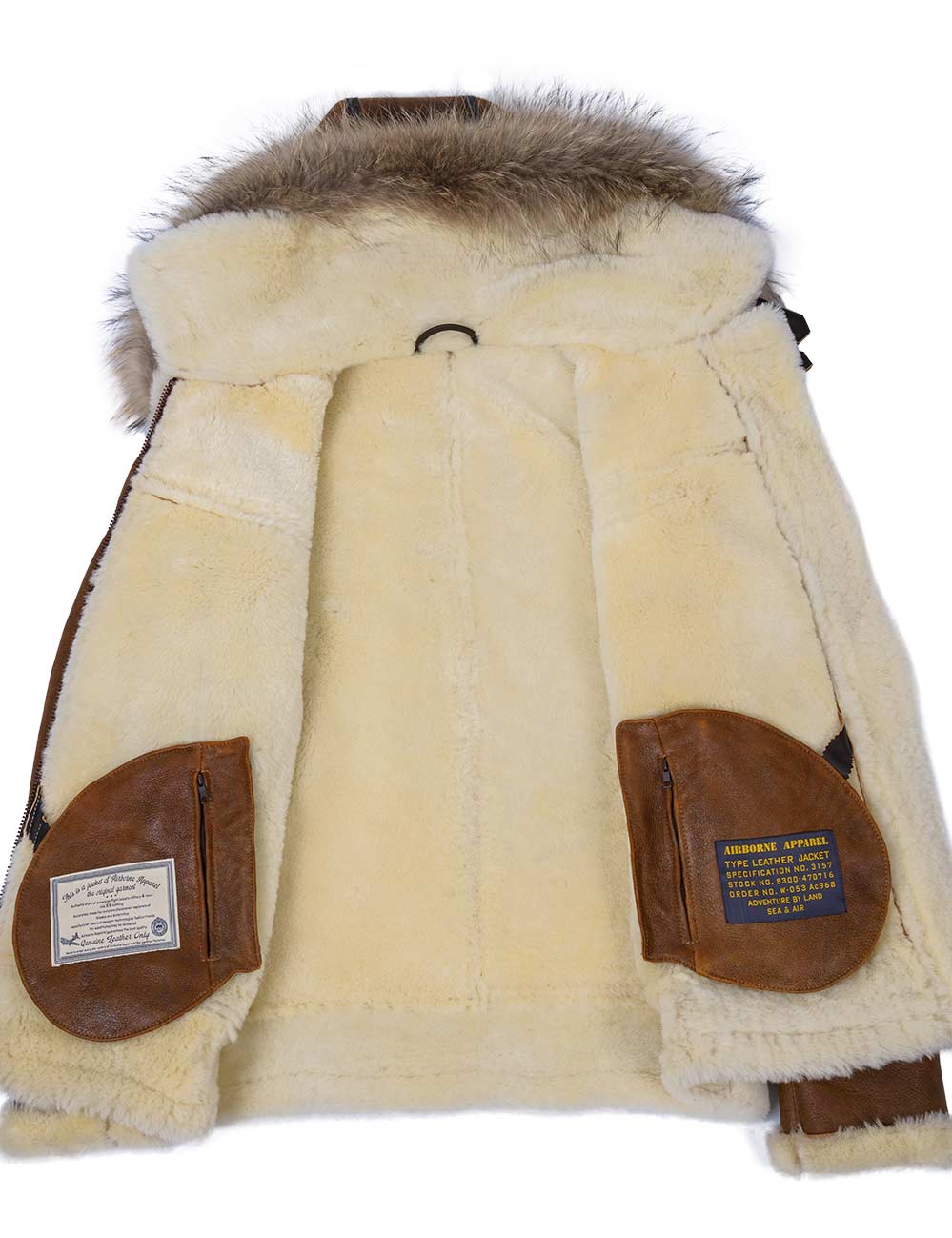 Aron™ | Kurtka Bomber z Kapturem z Futrem