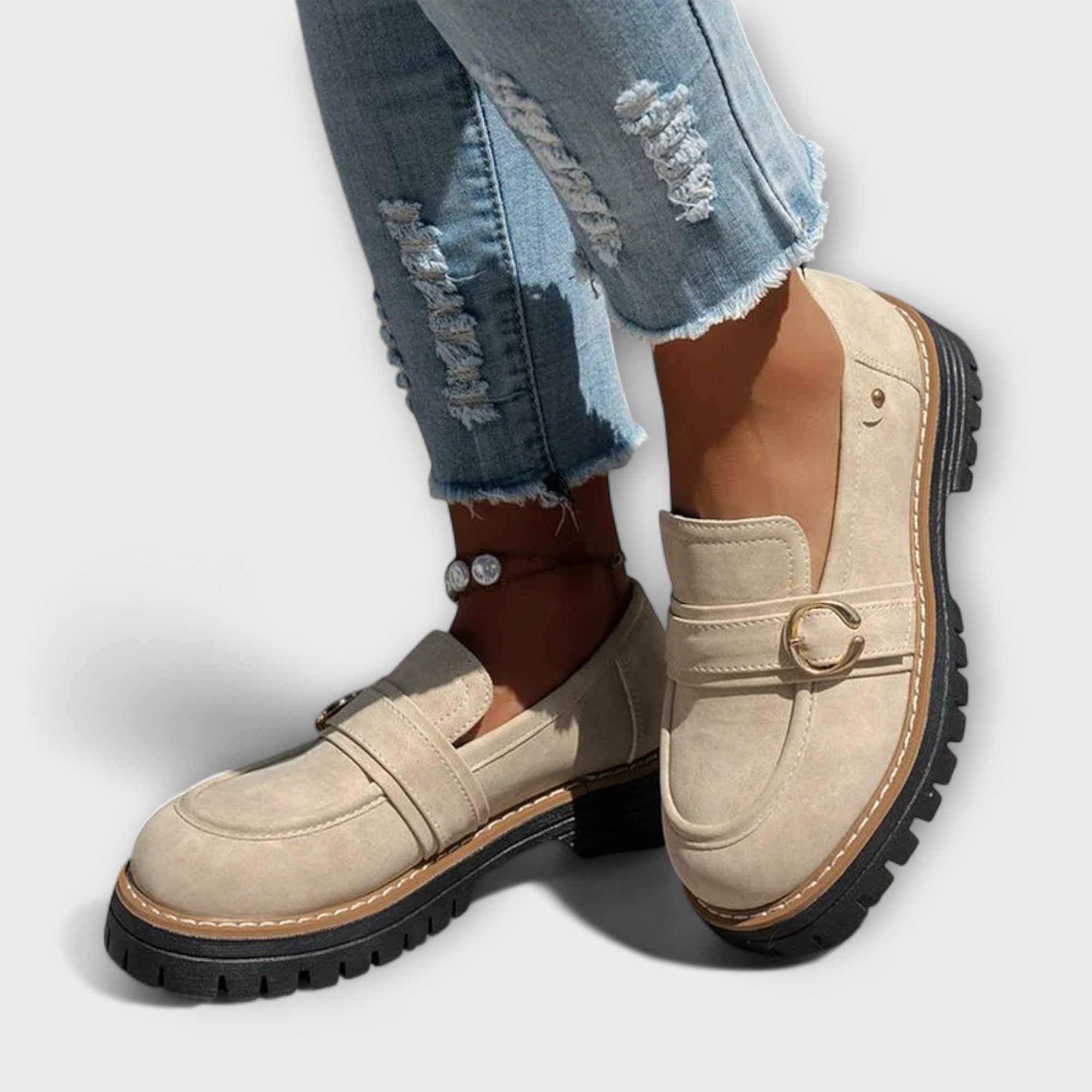 Lora™ | Casual Mokasyny Okrągłe