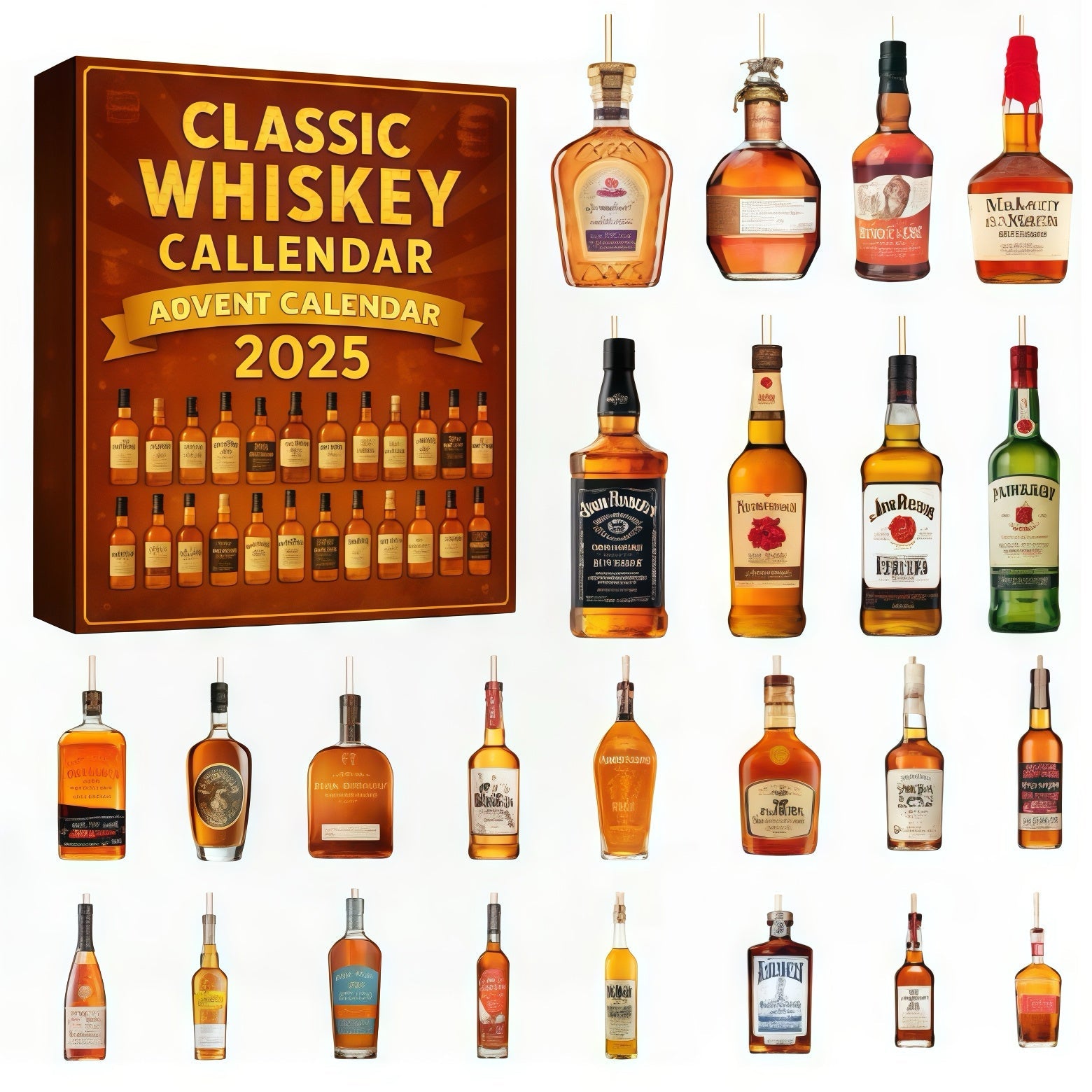 Kalendarz adwentowy whisky na rok 2025