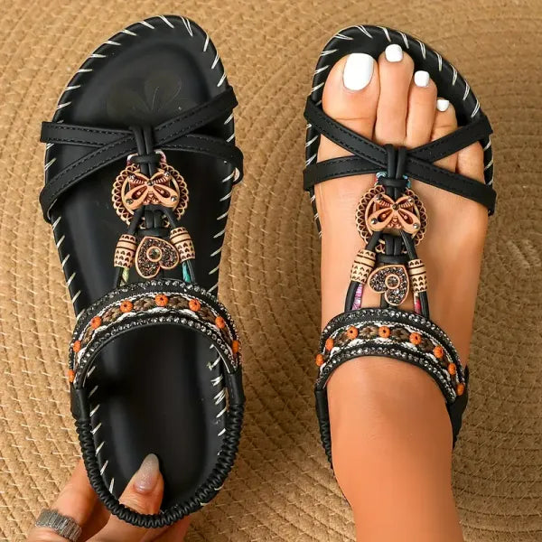 Signe – Ortopedyczne sandały z boho detalami